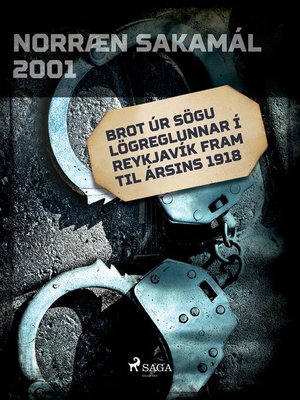 cover image of Brot úr sögu lögreglunnar í Reykjavík fram til ársins 1918